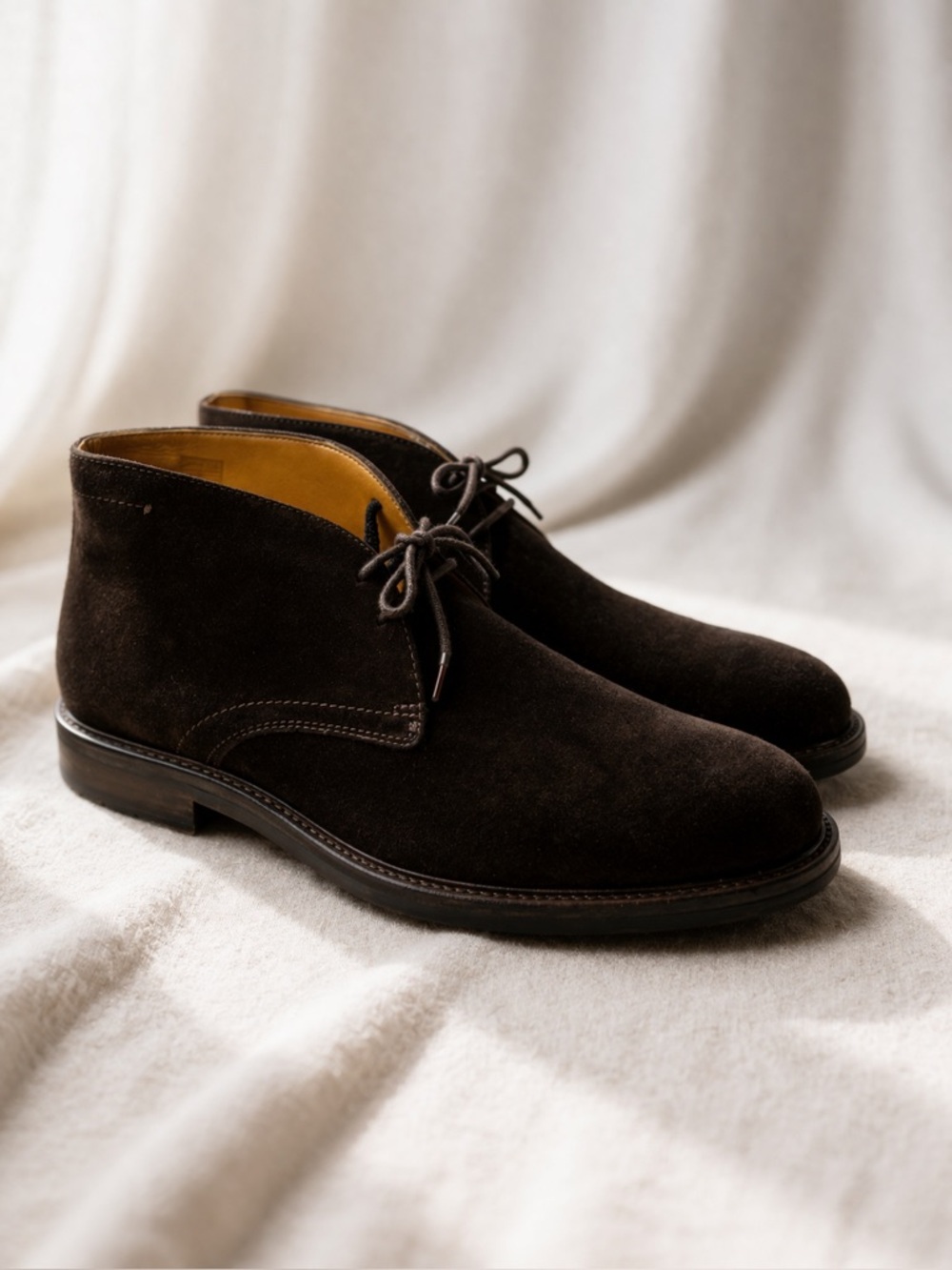 Massimo Dutti Men Suede Oxford Shoes Size 43 Brown Dress Lace Up NWOT